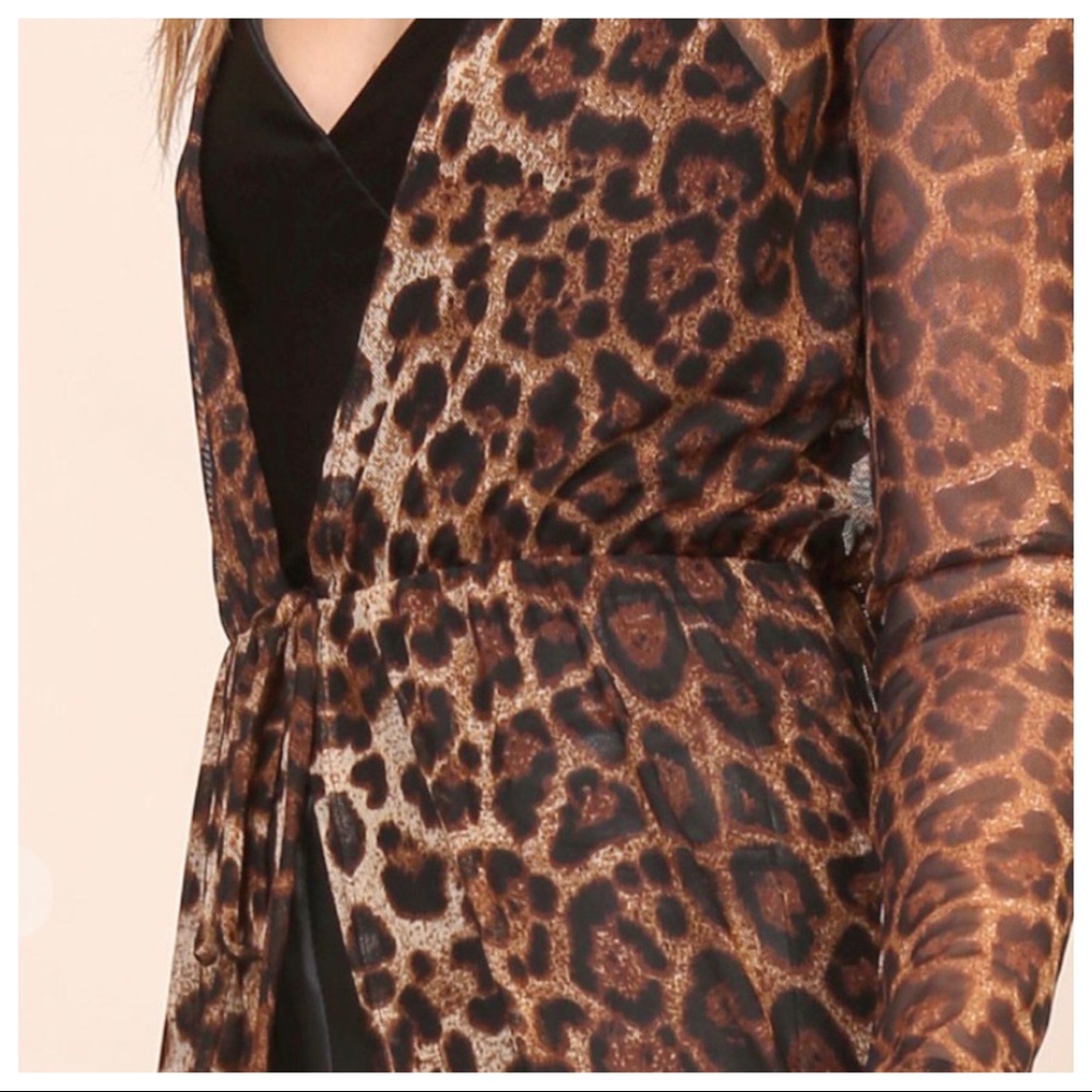 Fabulous Leopard print long kimono/duster - Picture 8 of 8